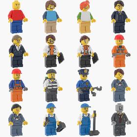 Lego Minifigures Collection 3D model